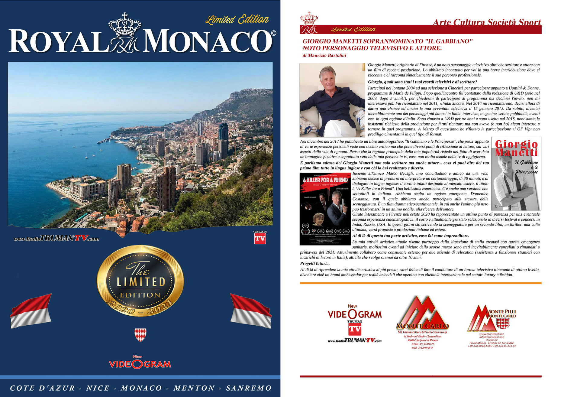 Copertina Royal Monaco Giorgio Manetti