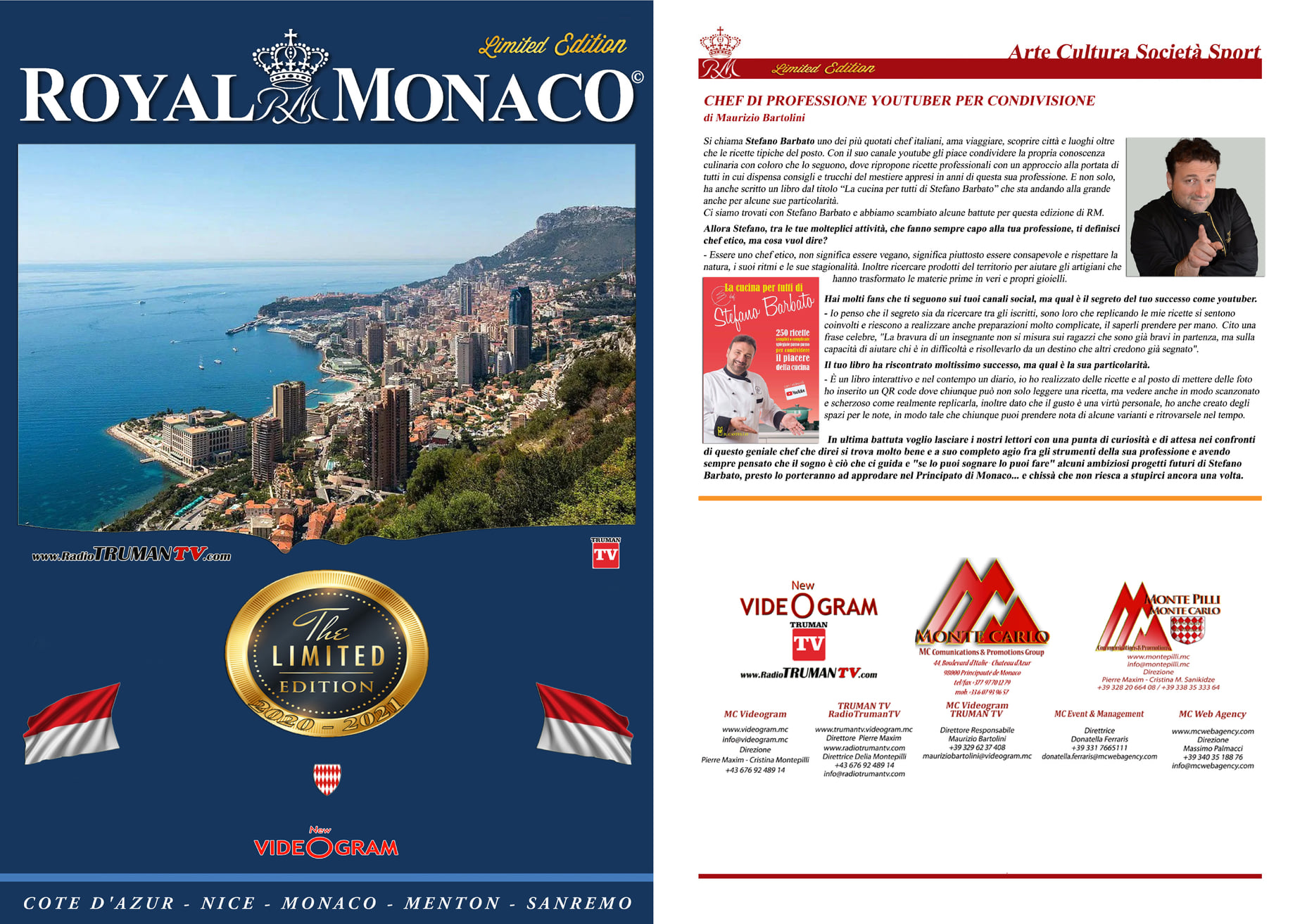 Copertina Royal Monaco Stefano Barbato Chef